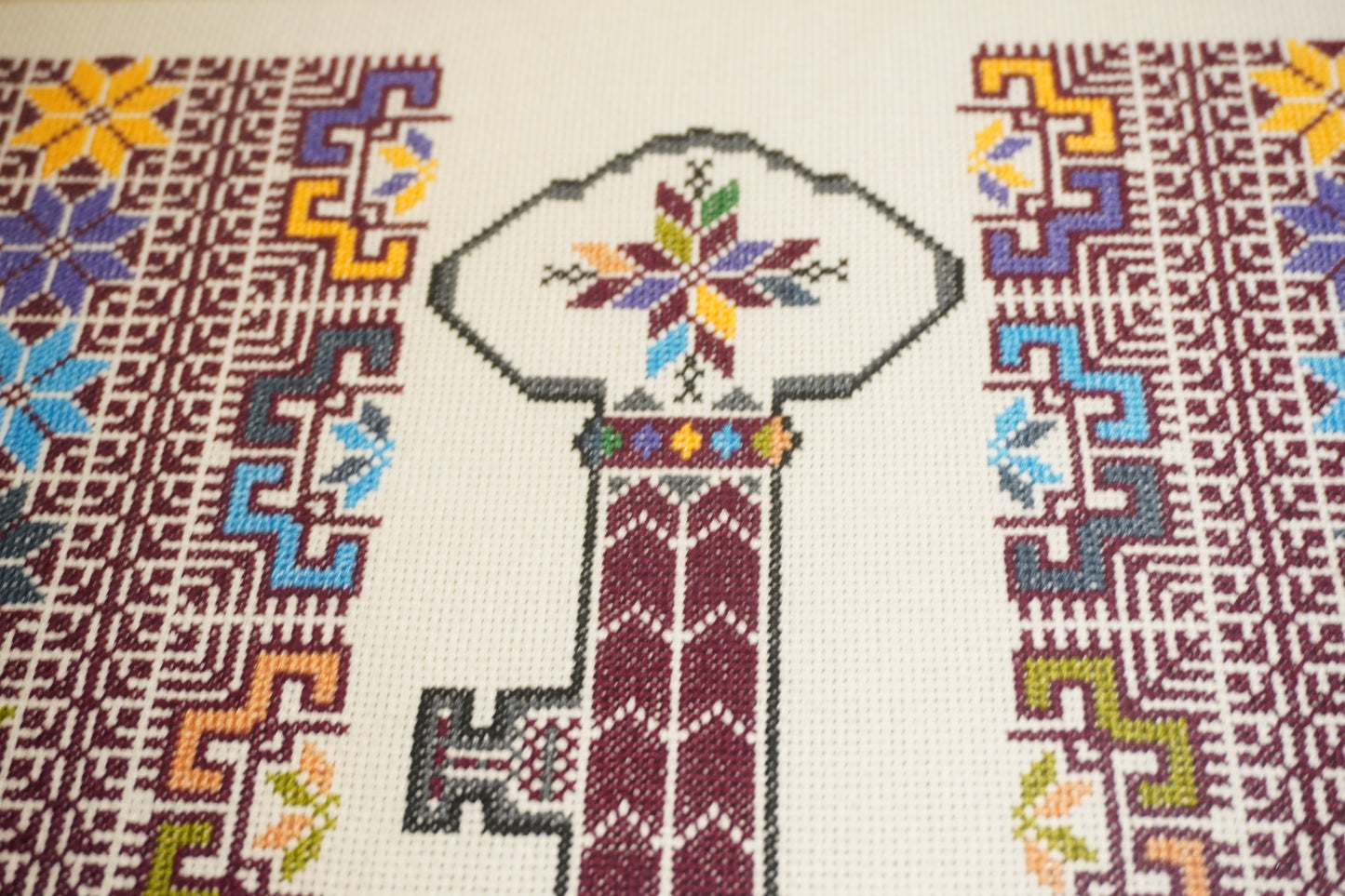مفتاح العودة Frame – Key of Return Handmade Tatreez | Tatreez Banatna