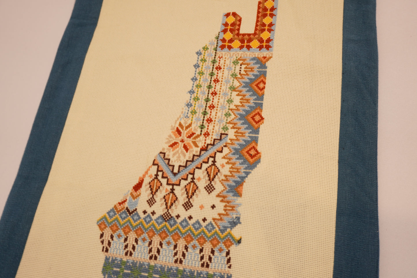 Palestine Map Moallaqa | Handmade Wall Hanging |