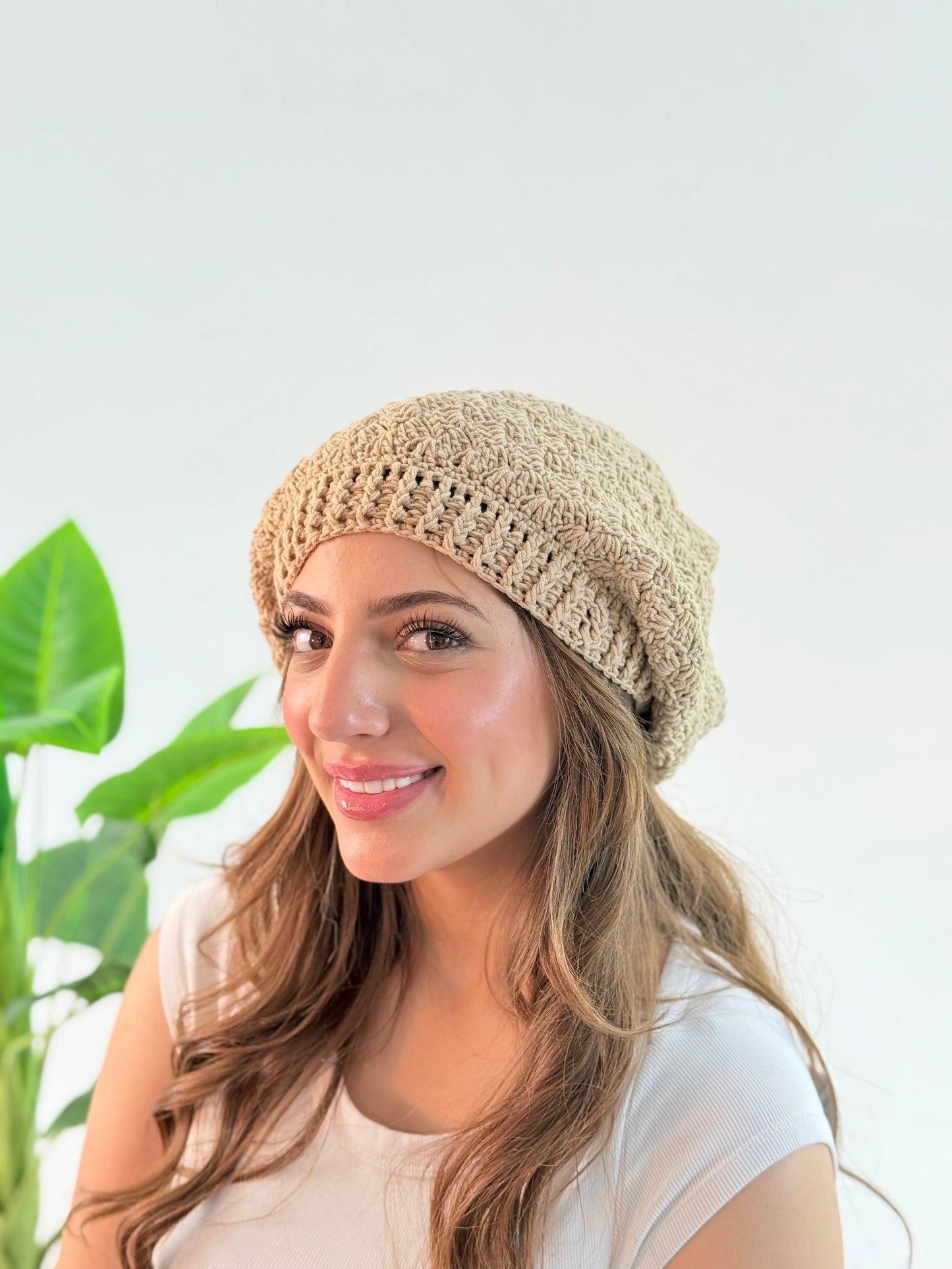 Handmade crochet beanie in various beautiful colors, showcasing unique craftsmanship and style."Feel free to modify any part of this to better fit your brand's voice! Let me know if you need anything else!