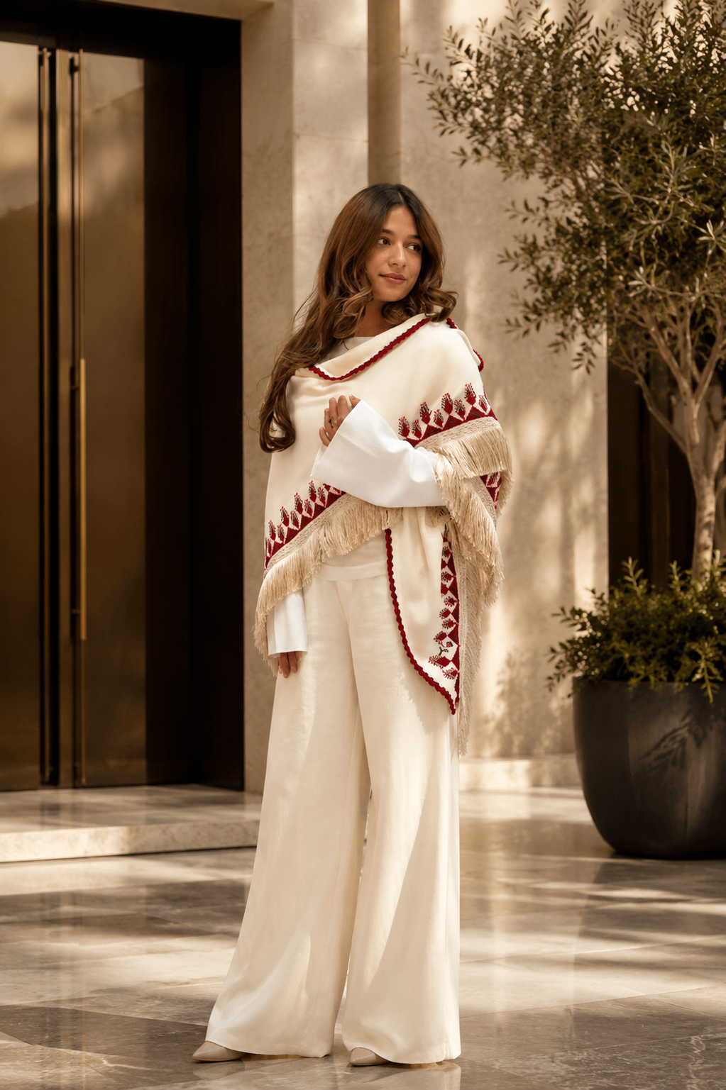 Elegant Shawl from Ramallah