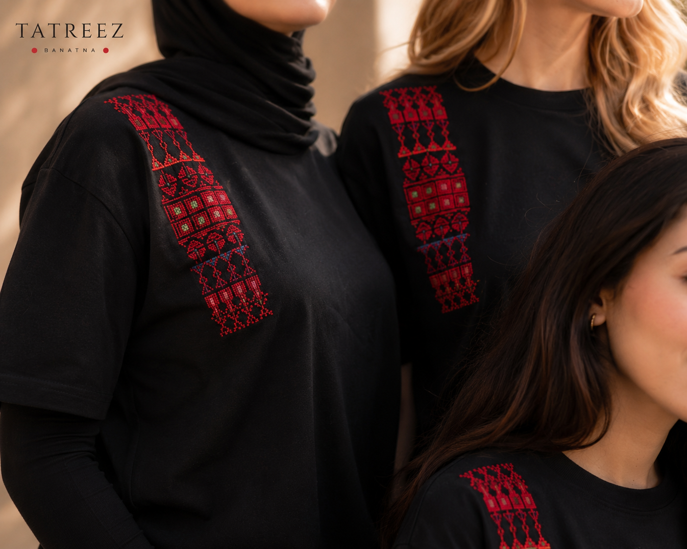 Palestinian T-Shirt – Unique One-Hand Handmade Tatreez Embroidery