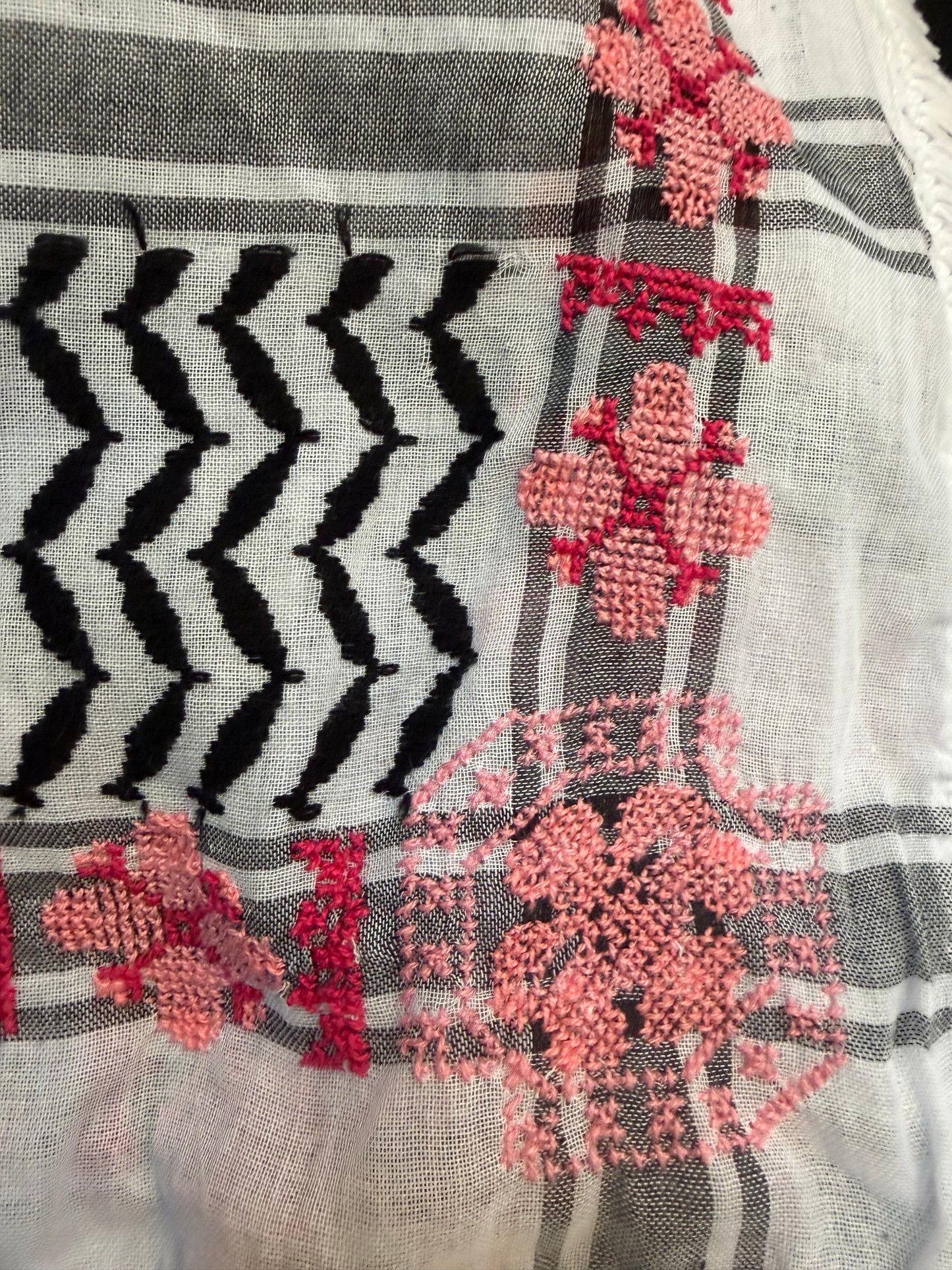 Flower Kofea – Handmade Palestinian Flower Tatreez Embroidery