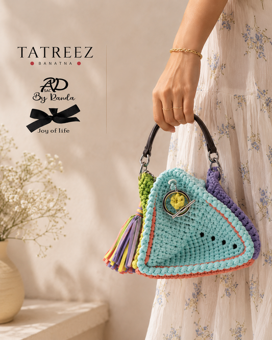 Aura of Spring Bucket Bag – Handmade Vibrant Crochet