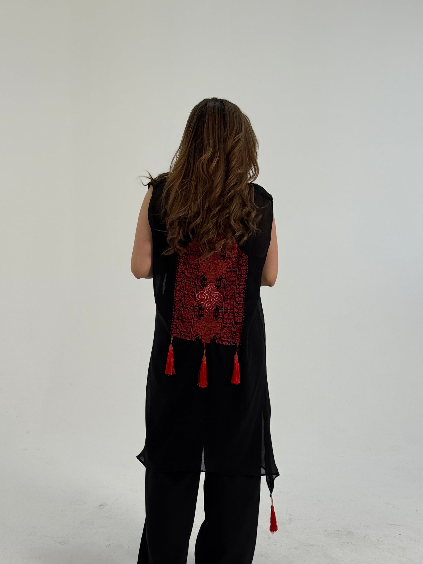Safad: Handmade Cut Top with Beautiful Palestinian Embroidery