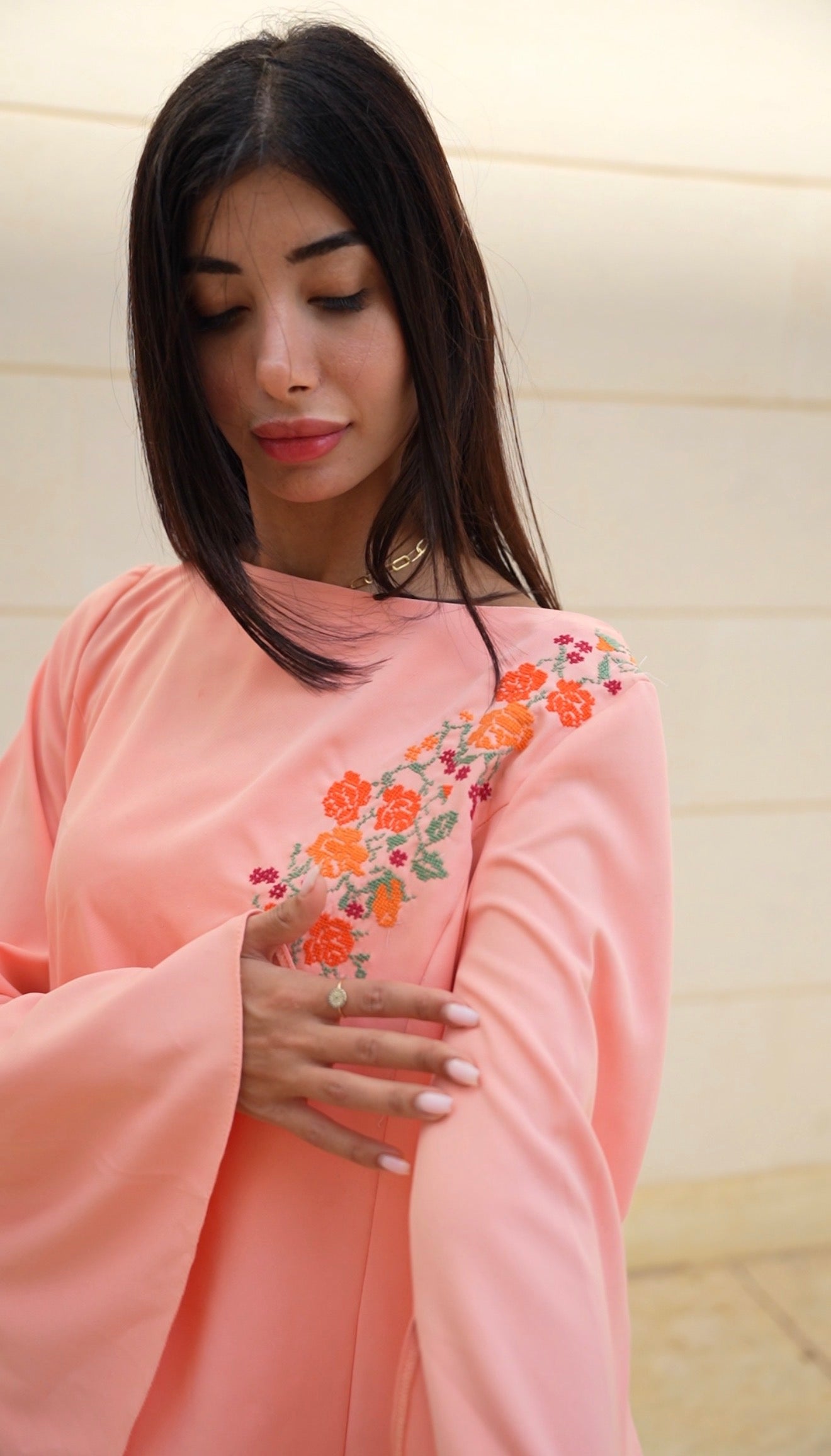 Daniala Elegant Long-Sleeve Top with Adjustable Sizing