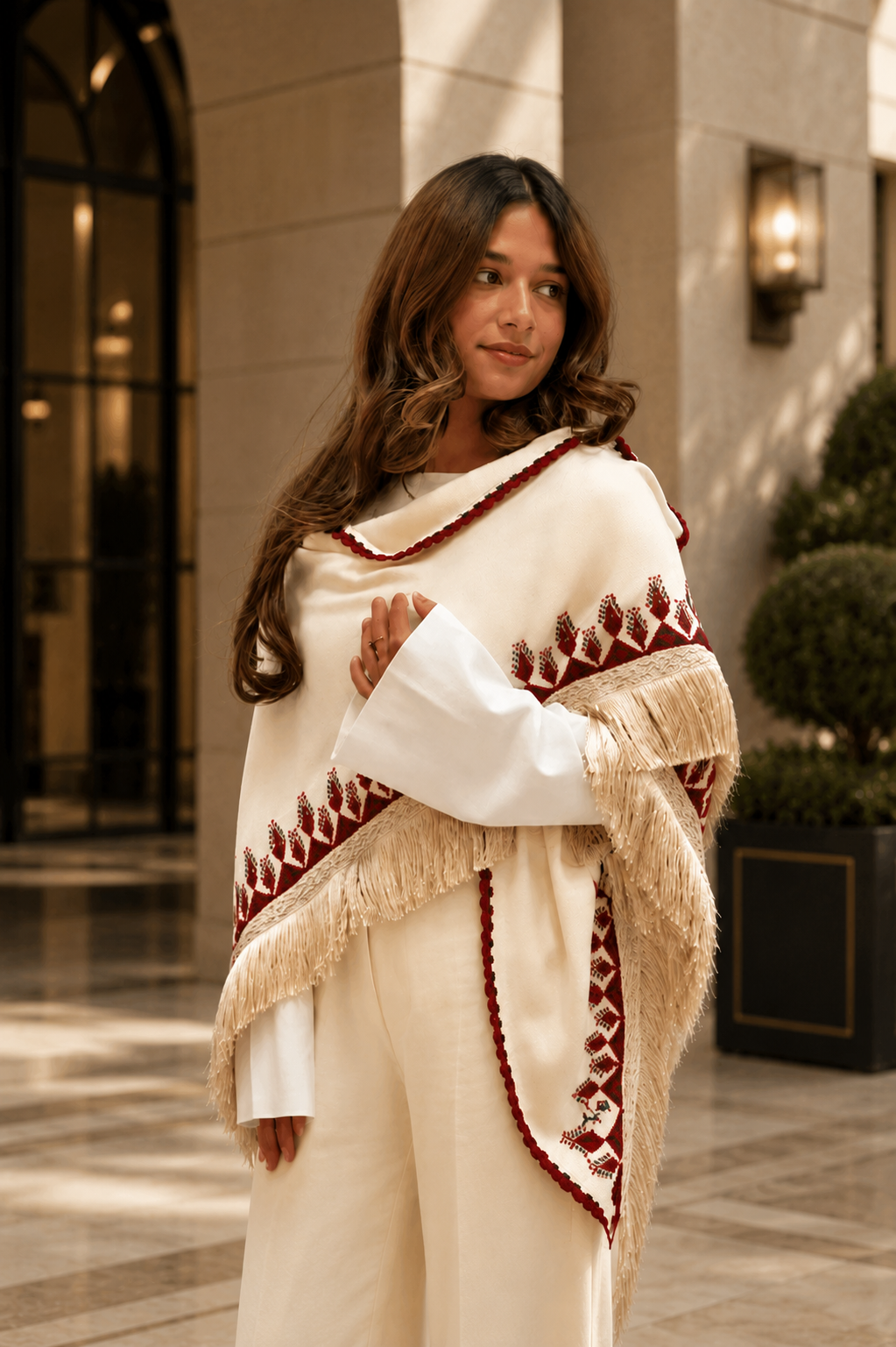 Elegant Shawl from Ramallah