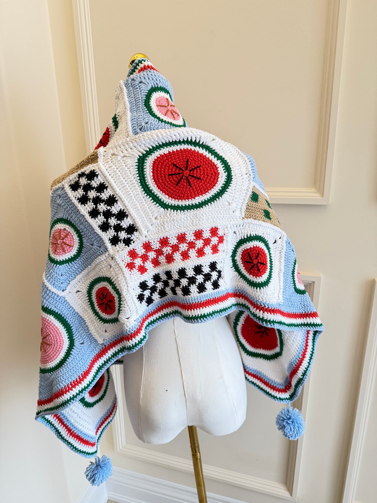 Helwe Watermelon Shawl | Handmade Crochet