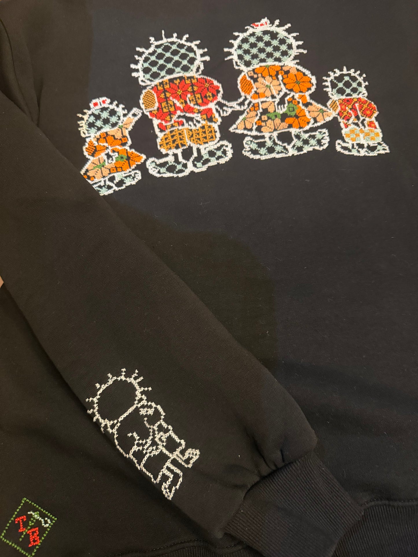 Hope Sweater – Handmade Palestinian Tatreez Embroidery