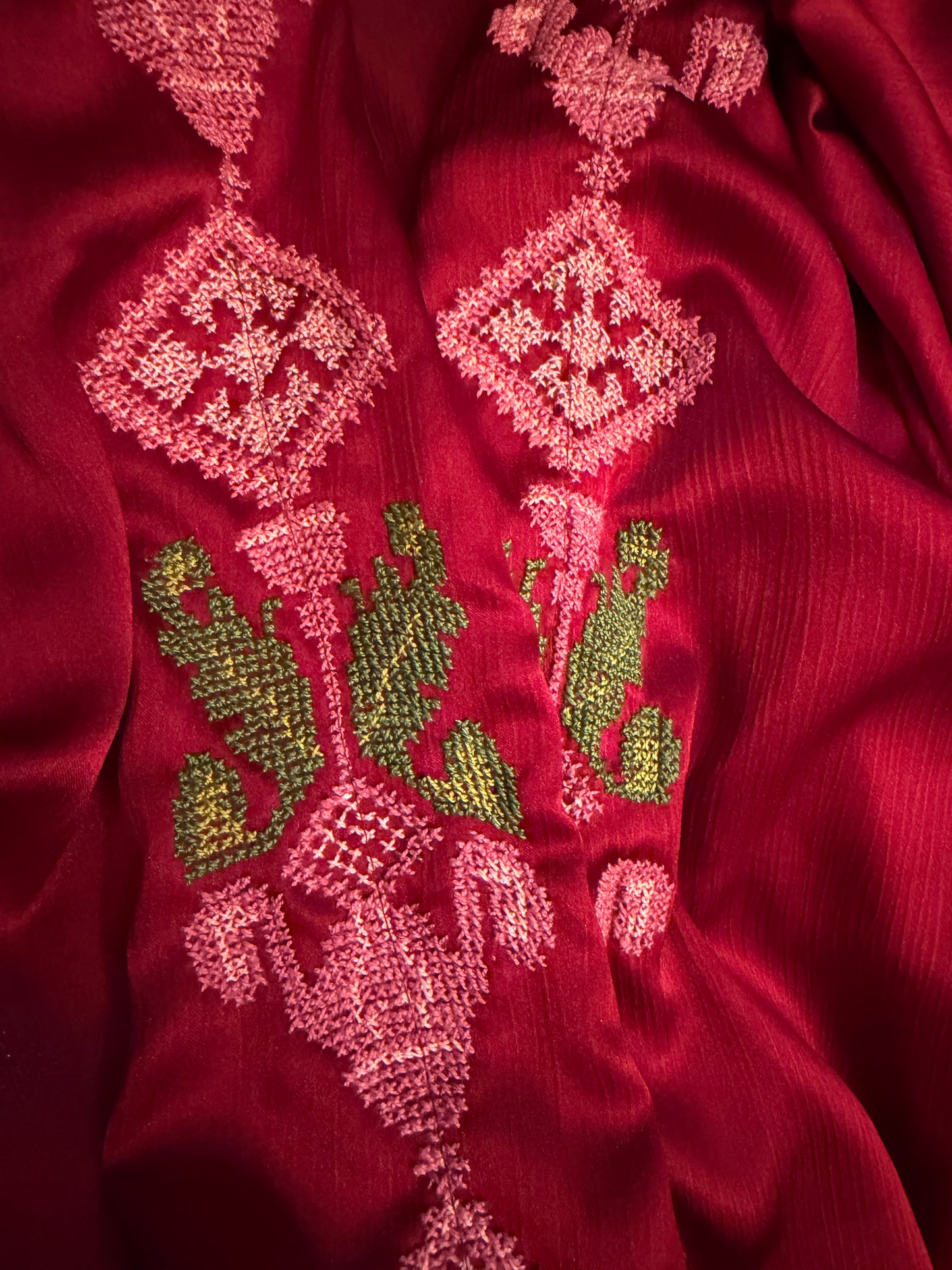 Linen Abaya Robe – Handmade Palestinian Tatreez | Custom Sizes
