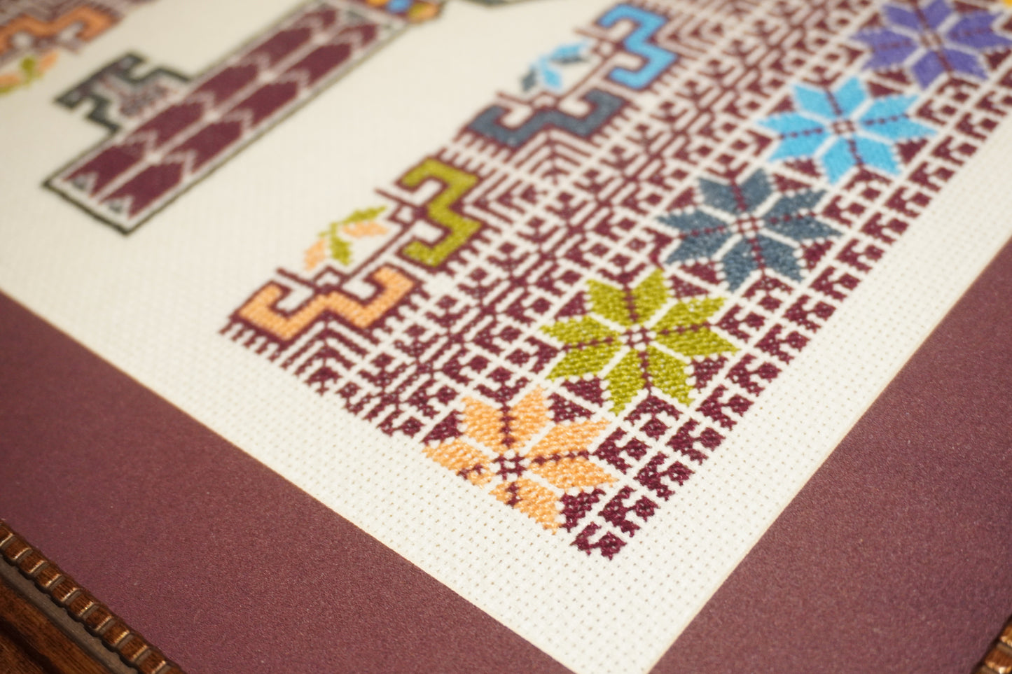 مفتاح العودة Frame – Key of Return Handmade Tatreez | Tatreez Banatna