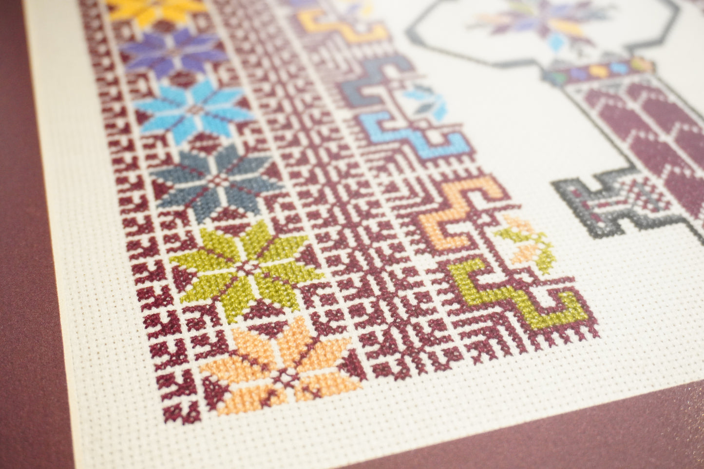 مفتاح العودة Frame – Key of Return Handmade Tatreez | Tatreez Banatna
