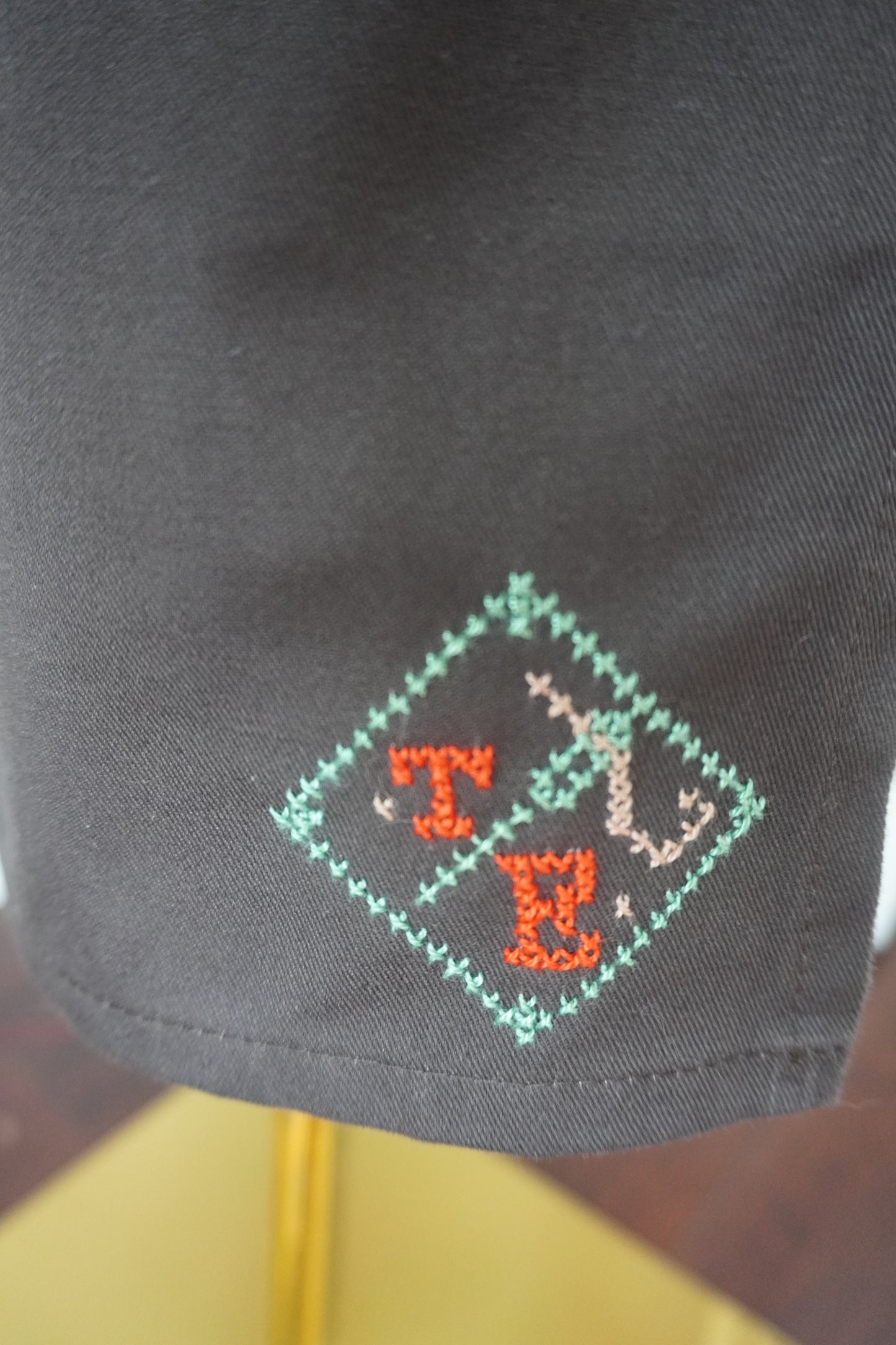 Brown Apron with Spoon and Watermelon Slices on the Pocket and Watermelon Design on the Lower Part for Kitchen or Barbecue Gatherings
