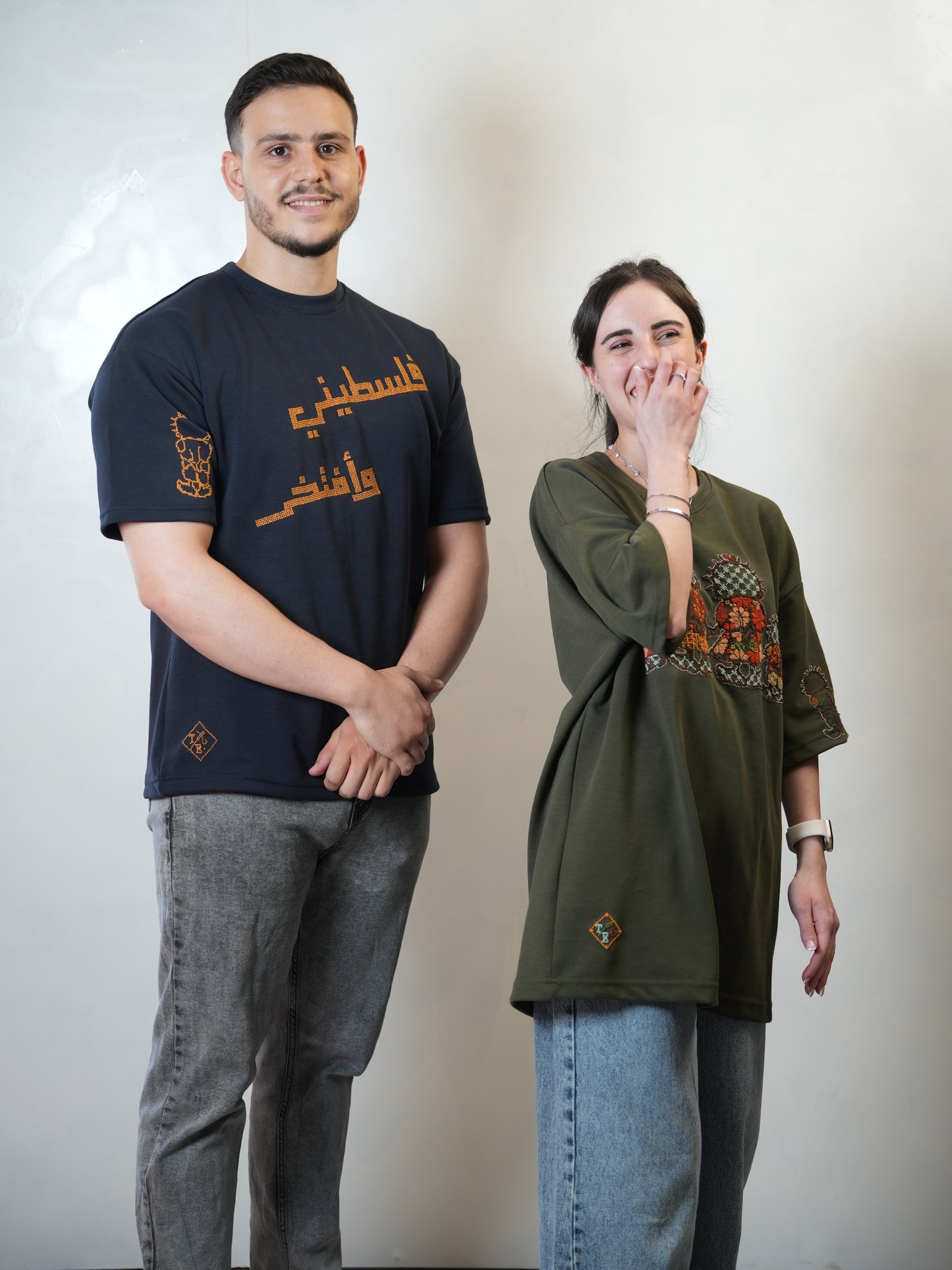 Falasteeni W Aftakher T-Shirt | Handmade Palestinian | فلسطيني وأفتخر