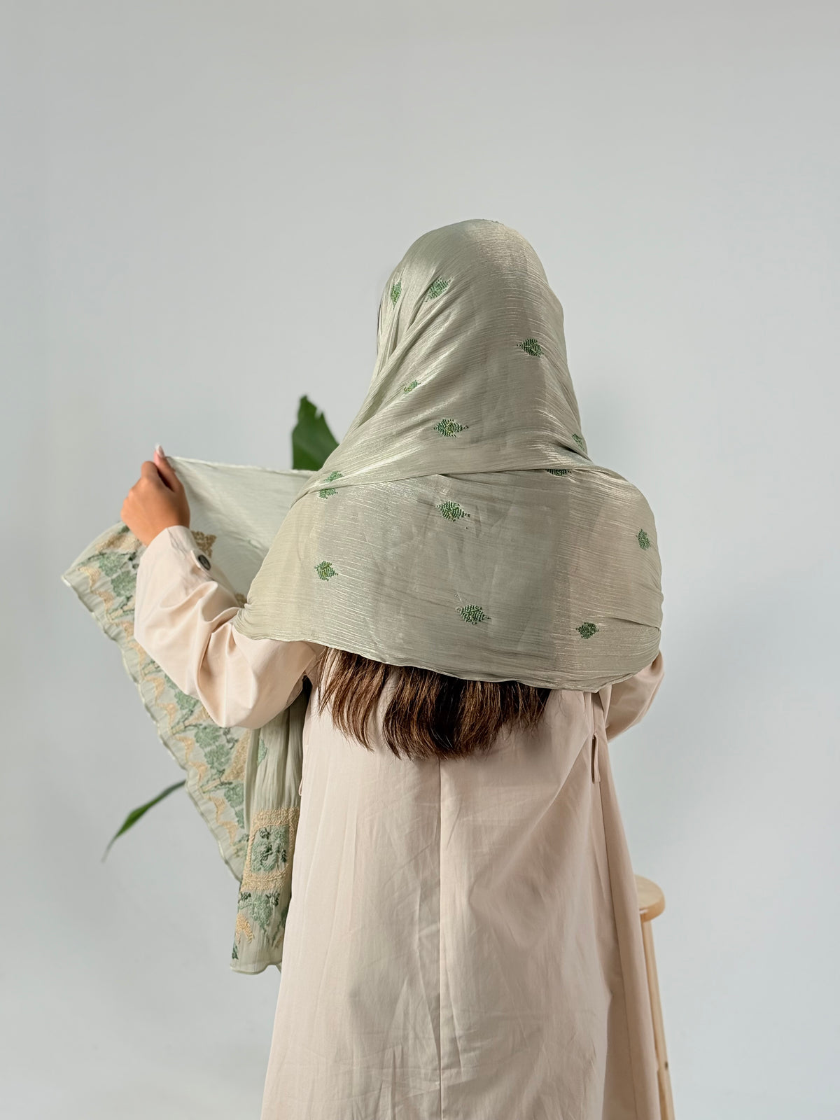 Roby Hand-Embroidered Beaded Shawl