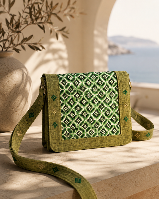 Elegant Green Shades Clutch – Trendy and Practical