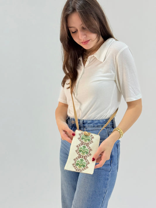 Embroidered Eyeglasses or Phone Case | Tatreez Banatna Handmade