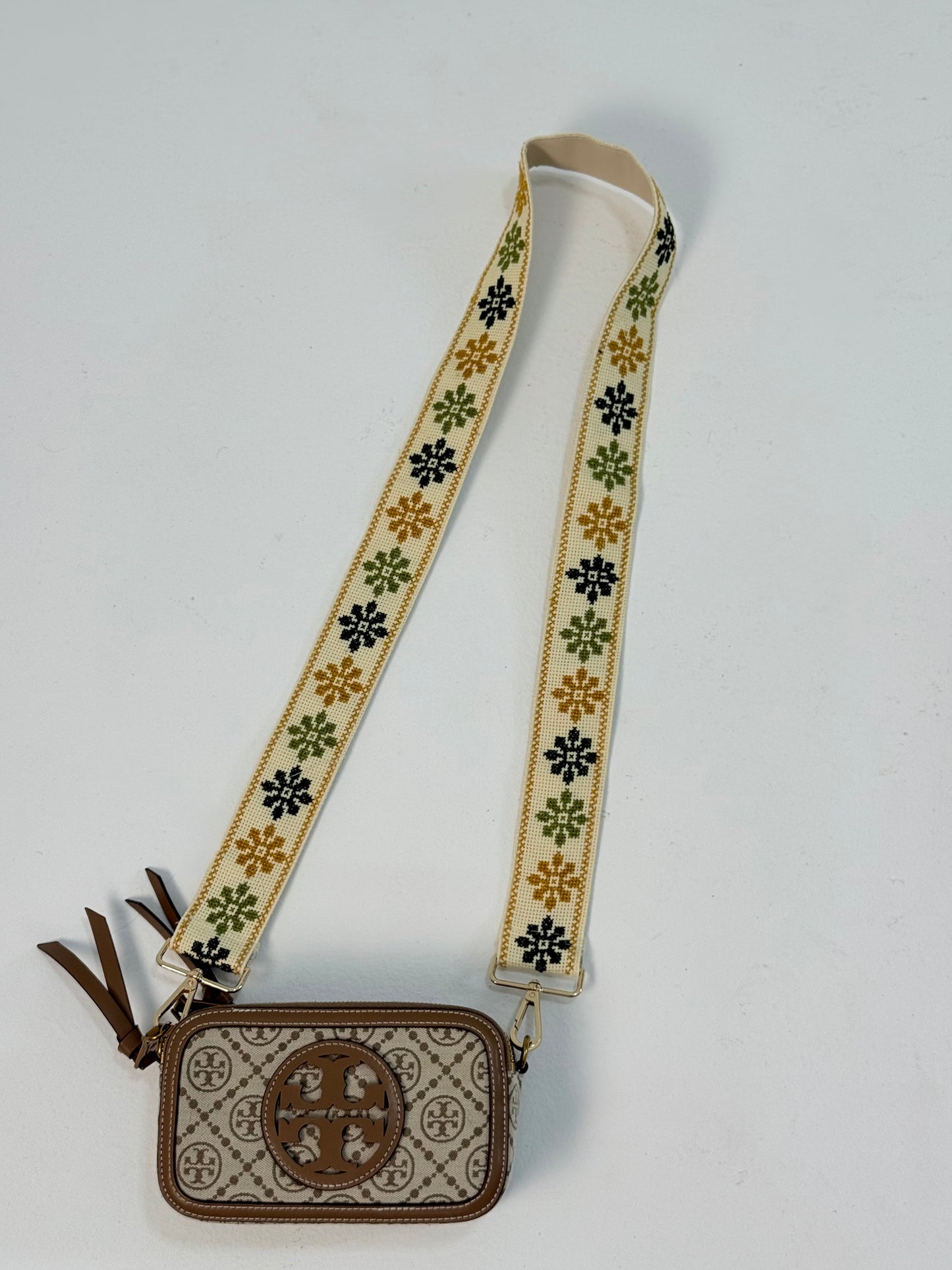 Embroidered Bag Strap with Floral Tatreez | Handmade Adjustable Strap