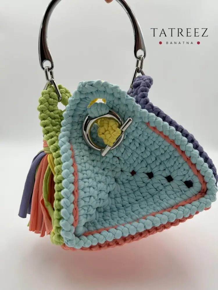 Aura of Spring Bucket Bag | Handmade Crochet Elegance in Vibrant Colors Accessories