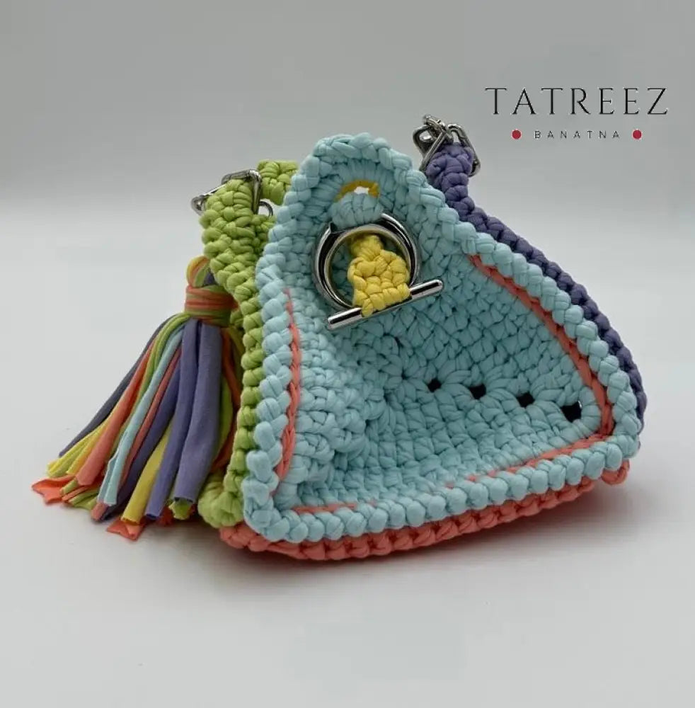 Aura of Spring Bucket Bag | Handmade Crochet Elegance in Vibrant Colors Accessories