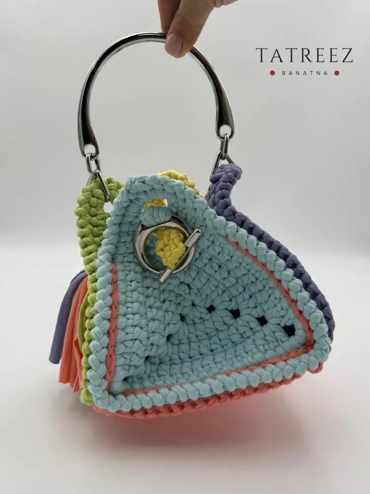 Aura of Spring Bucket Bag | Handmade Crochet Elegance in Vibrant Colors Accessories