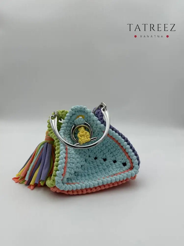 Aura of Spring Bucket Bag | Handmade Crochet Elegance in Vibrant Colors Accessories