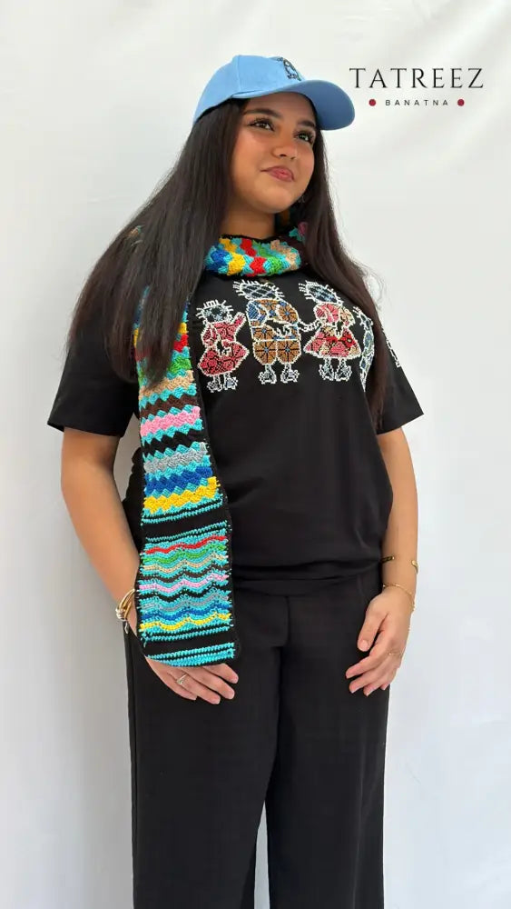 Bright Blue Hat with Handhala – Simple Yet Meaningful Practical Wear Clothing & Wearables