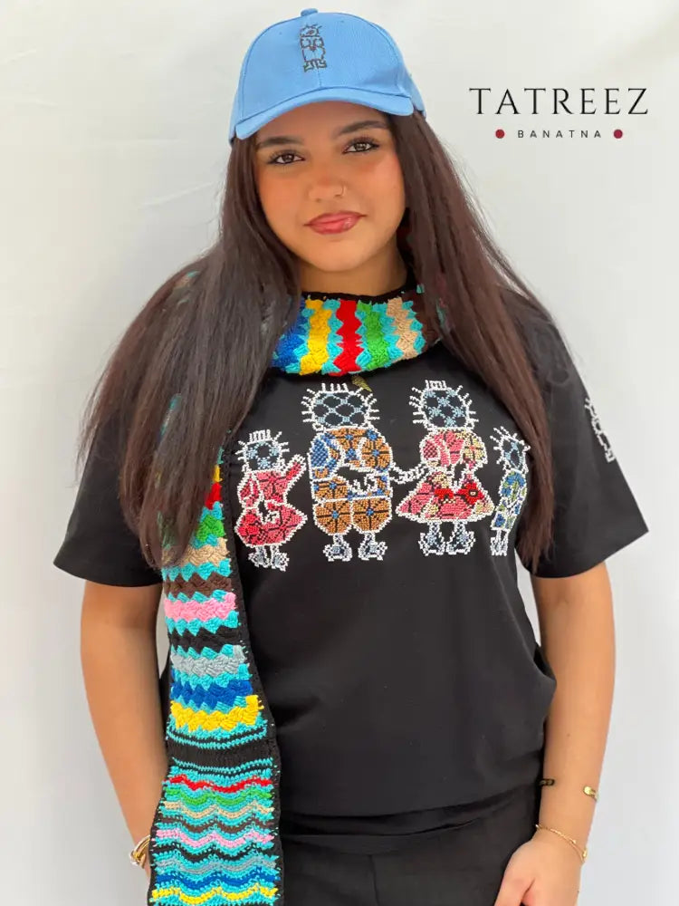 Bright Blue Hat with Handhala – Simple Yet Meaningful Practical Wear Clothing & Wearables