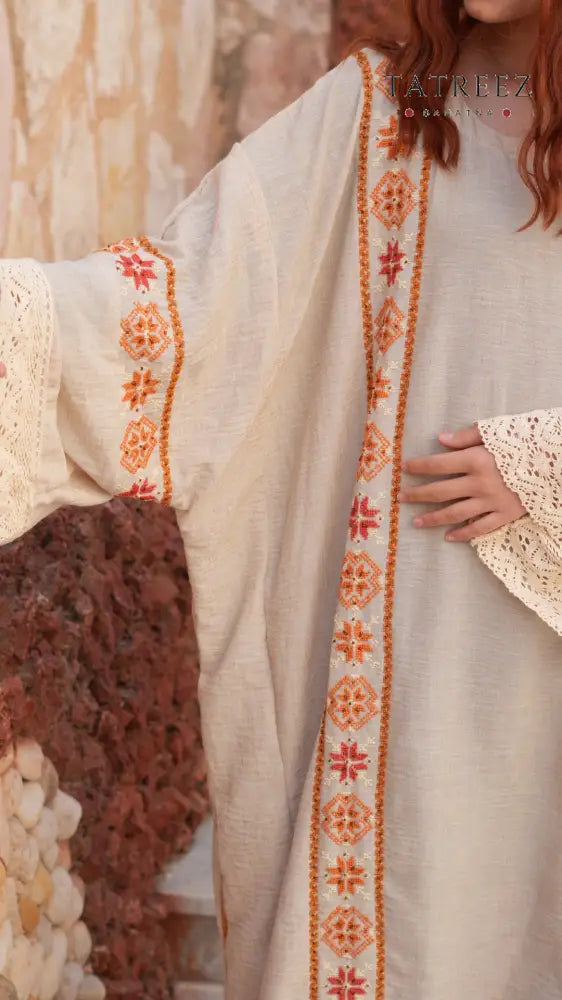 Pearl Abaya - Handmade Elegance with Red Embroidery (Copy) - One size - Clothing & Wearables