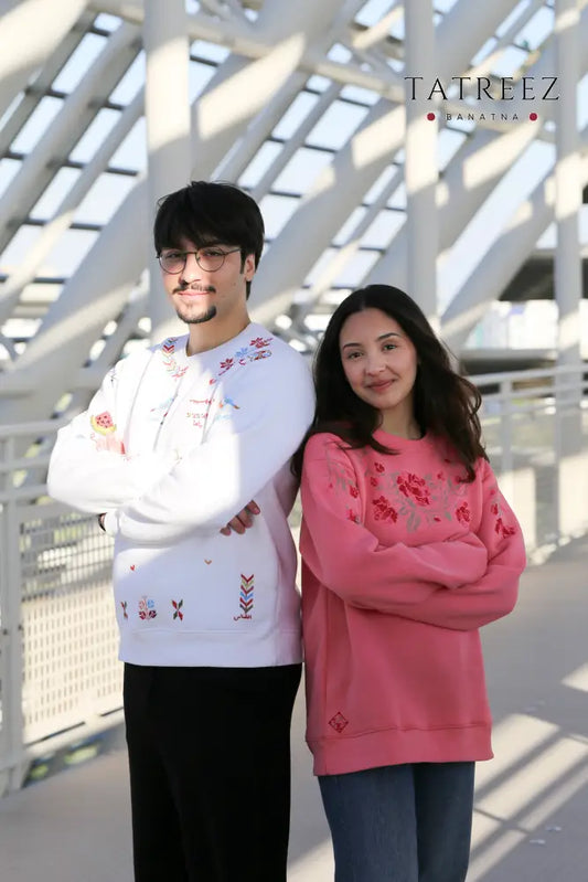 Dreamy Hand-Embroidered Flower Sweater | Elegant Modern & Traditional Design Clothing & Wearables