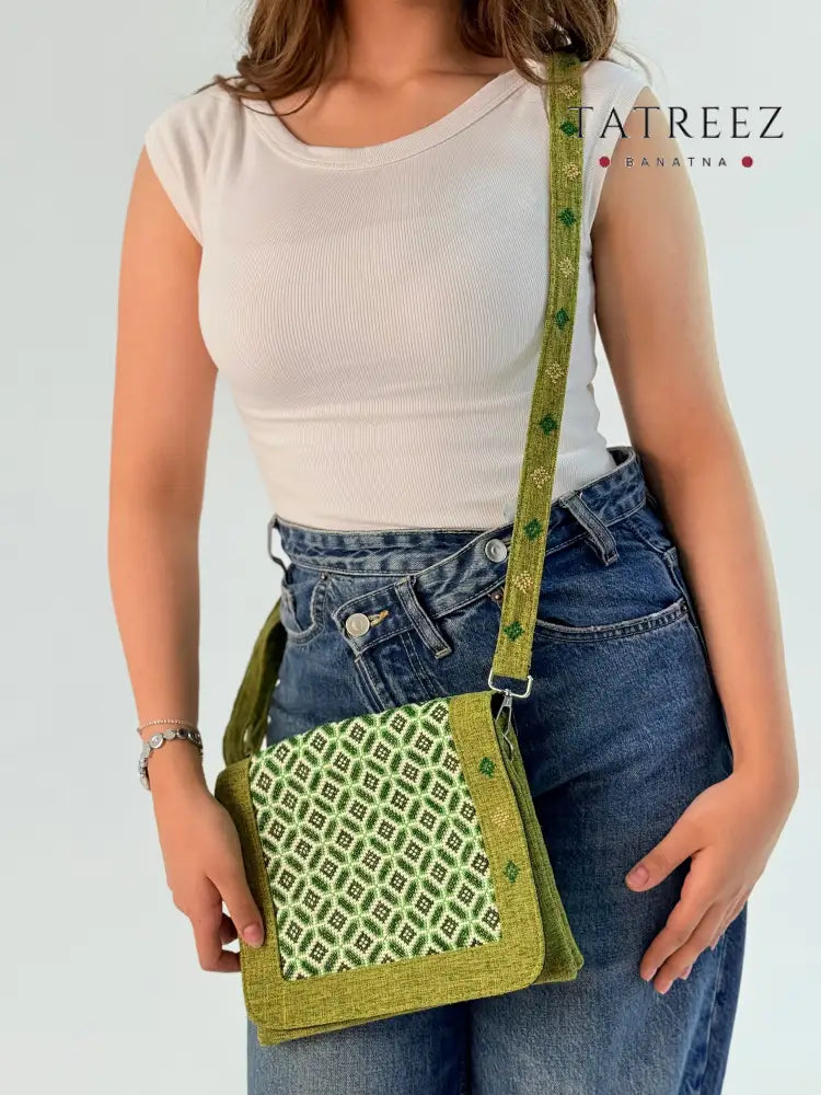 Elegant Green Shades Clutch – Trendy and Practical Accessories