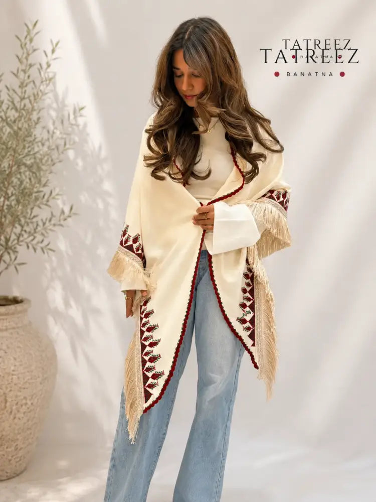Elegant Shawl from Ramallah - Clothing & Wearables