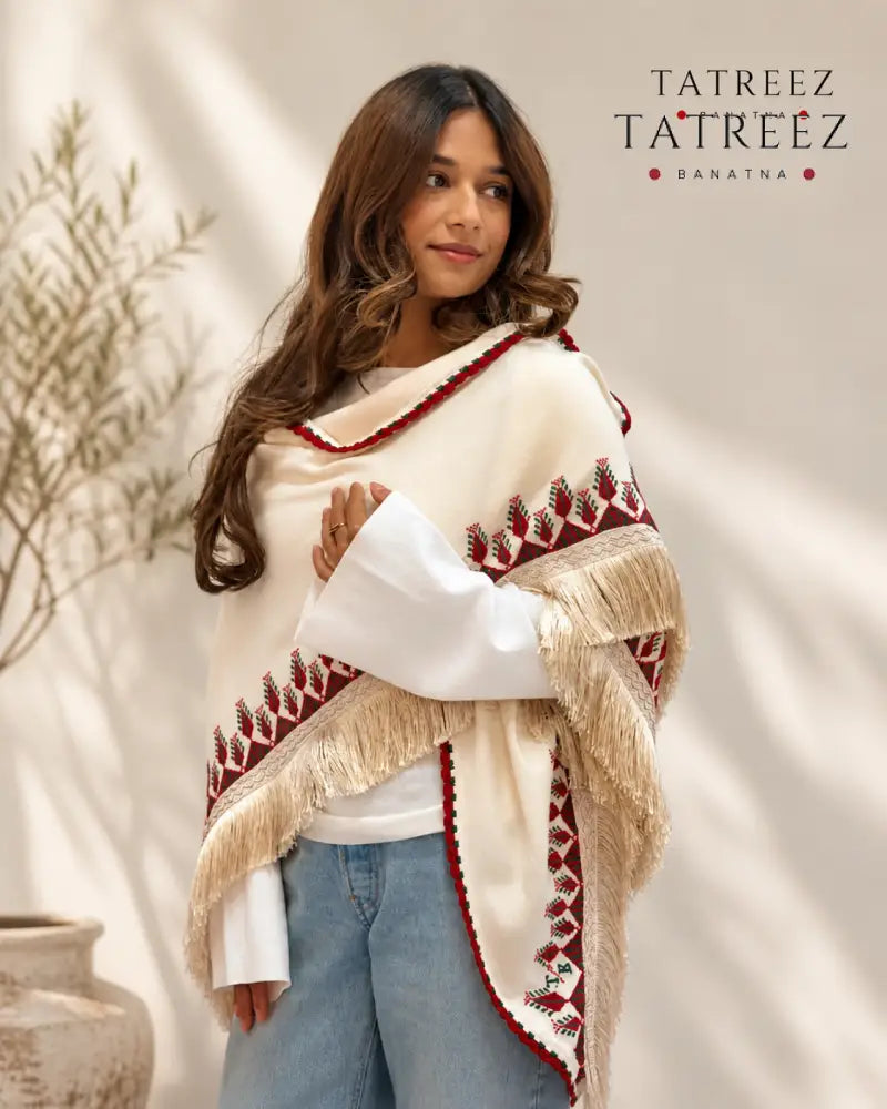 Elegant Shawl from Ramallah - Clothing & Wearables