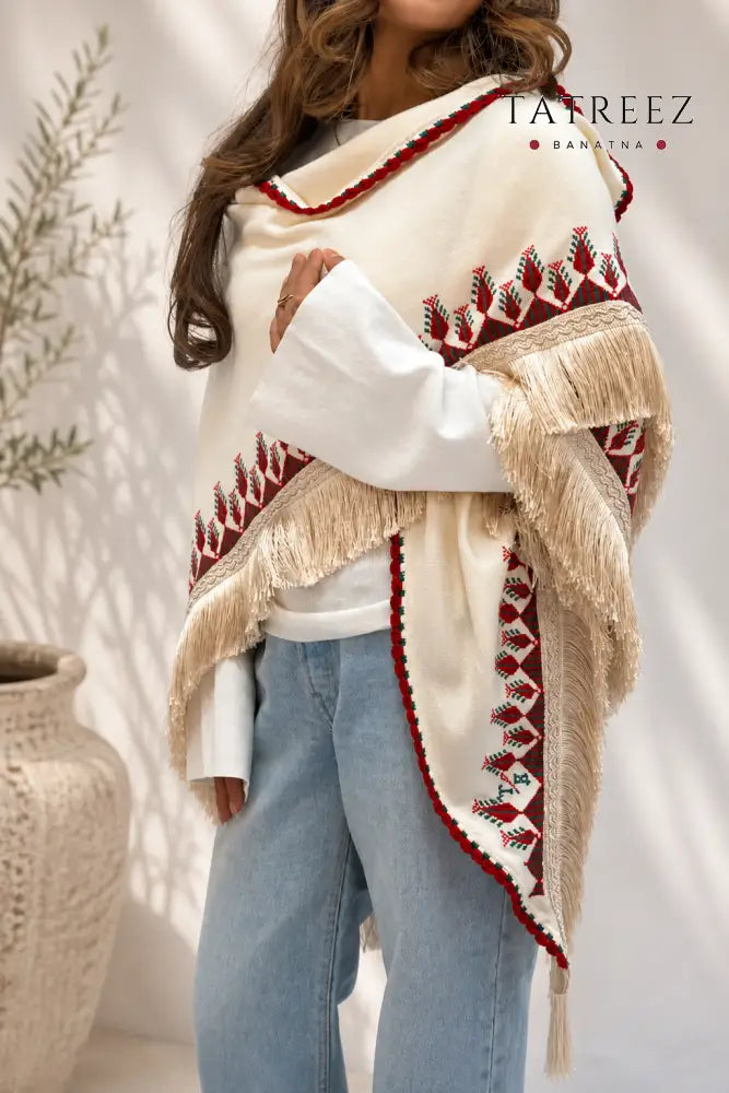 Elegant Shawl from Ramallah - Clothing & Wearables