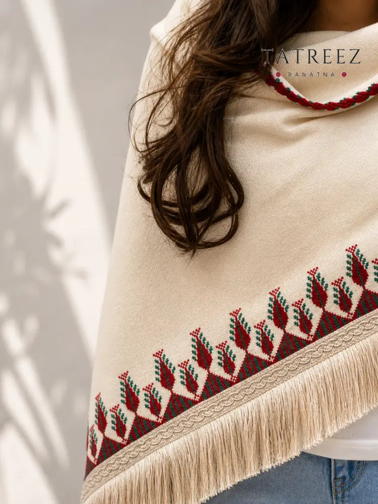Elegant Shawl from Ramallah - Clothing & Wearables