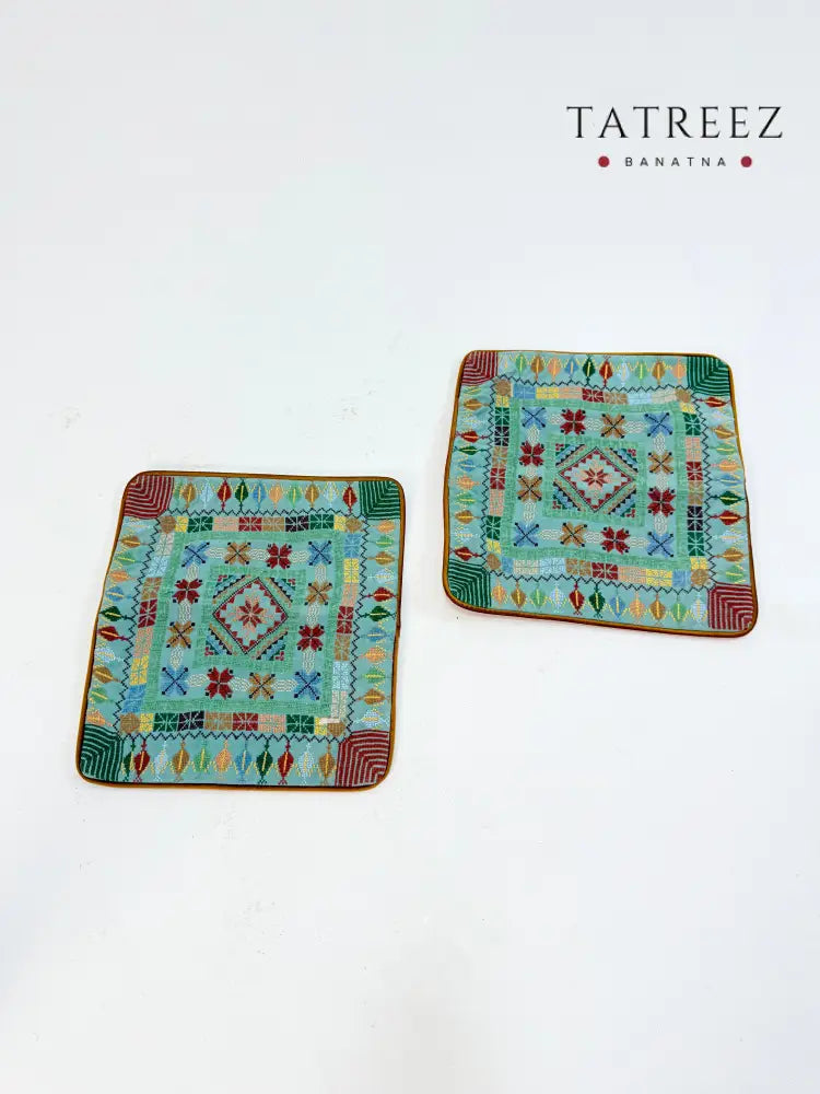 Embroidered Cushion Cover | Palestinian Heritage | Tatreez Banatna Accessories