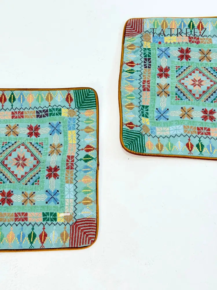 Embroidered Cushion Cover | Palestinian Heritage | Tatreez Banatna Accessories