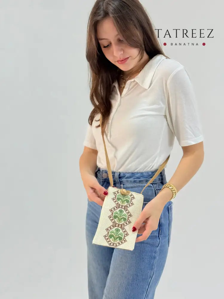 Embroidered Eyeglasses or Phone Case | Tatreez Banatna Handmade Accessories