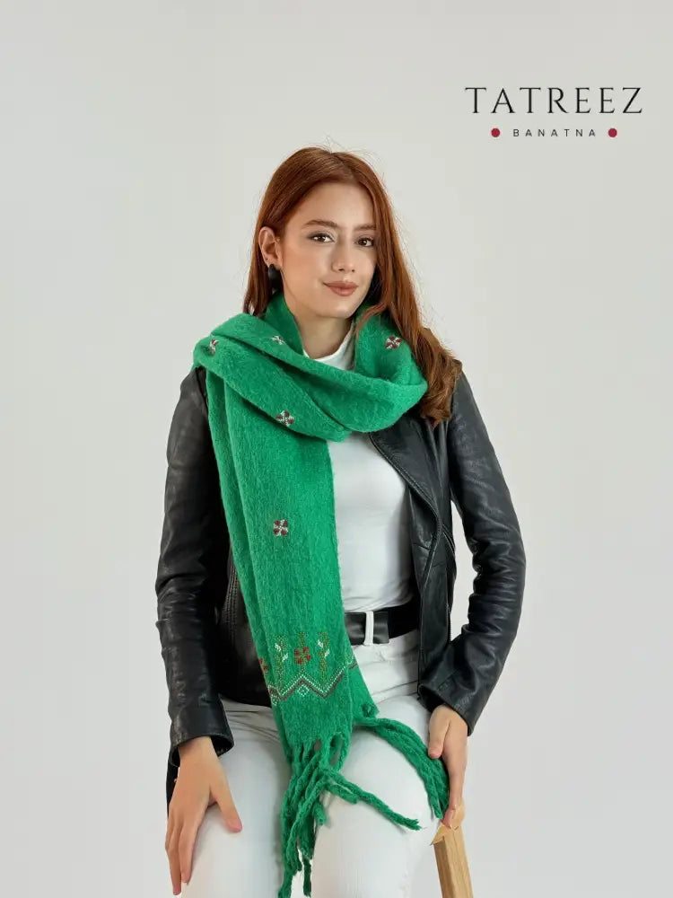 Olive Elegance Wrap | Handmade Crochet Shawl | Perfect Neck Tuck for Effortless Style (Copy) Clothing & Wearables