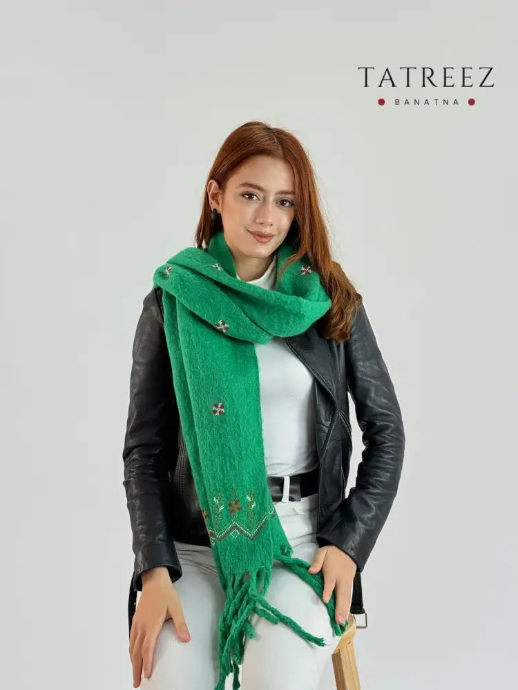 Olive Elegance Wrap | Handmade Crochet Shawl | Perfect Neck Tuck for Effortless Style (Copy) Clothing & Wearables