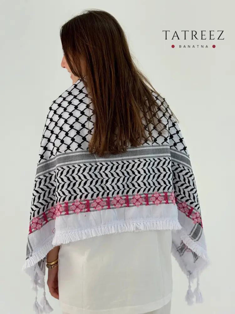 Handmade Embroidered Kofea with Beautiful Flower Design Accessories