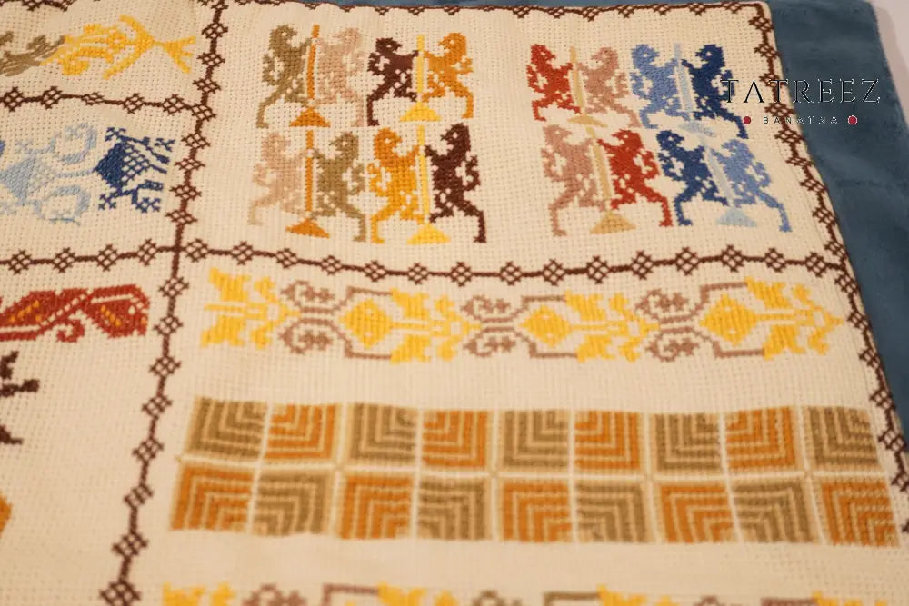 Grace of My Lord Embroidery Wall Hanging | Handmade traditional Palestinian tatreez patterns Accessories