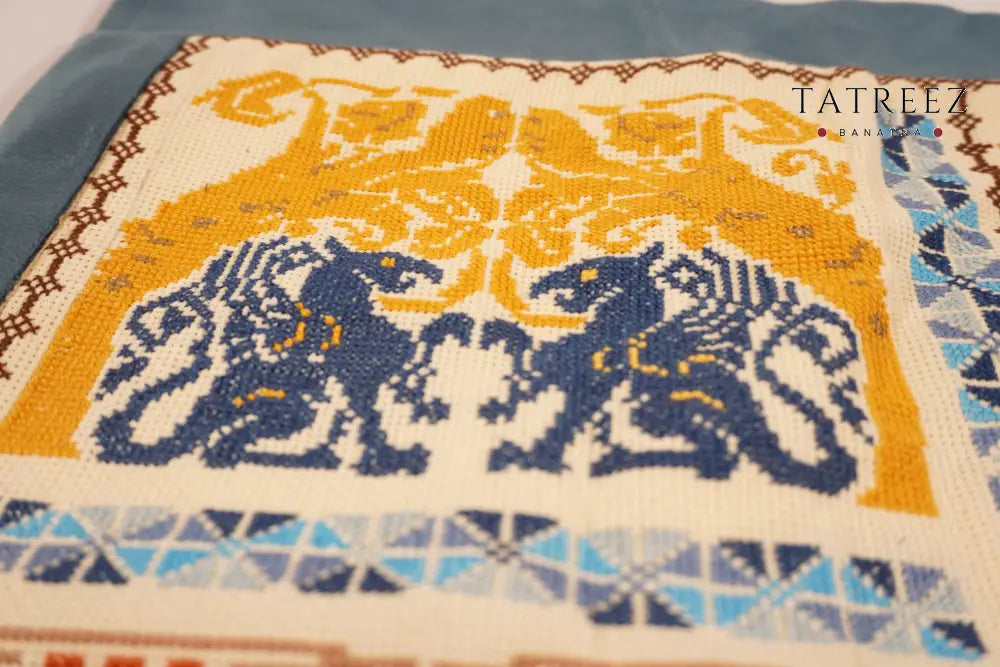 Grace of My Lord Embroidery Wall Hanging | Handmade traditional Palestinian tatreez patterns Accessories