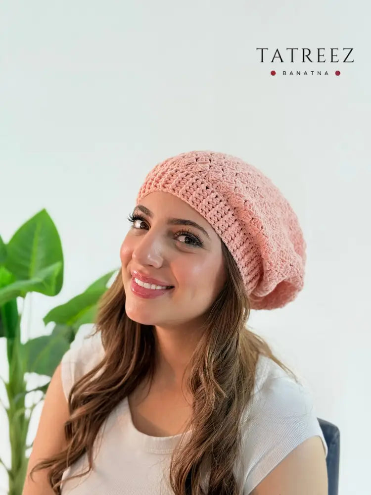 Handmade Crochet Beanie - Empowering Designs by Resilient Women Bright Pink Accessories