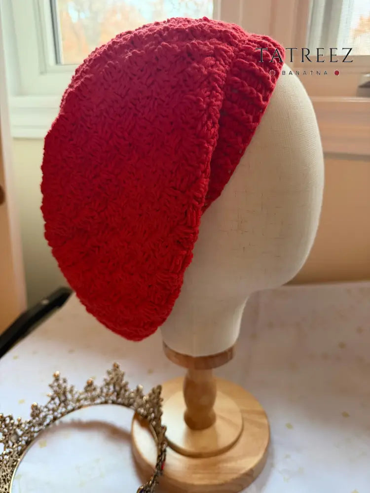 Handmade Crochet Beanie - Empowering Designs by Resilient Women Red Accessories