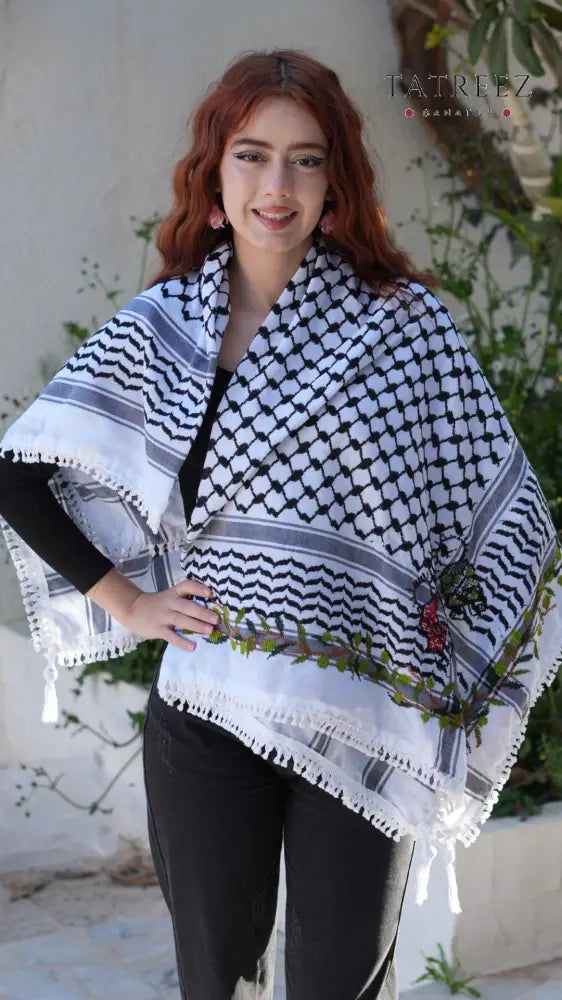 Kofea | Handcrafted Handhala Family & Olive Leaf Embroidery - Accessories