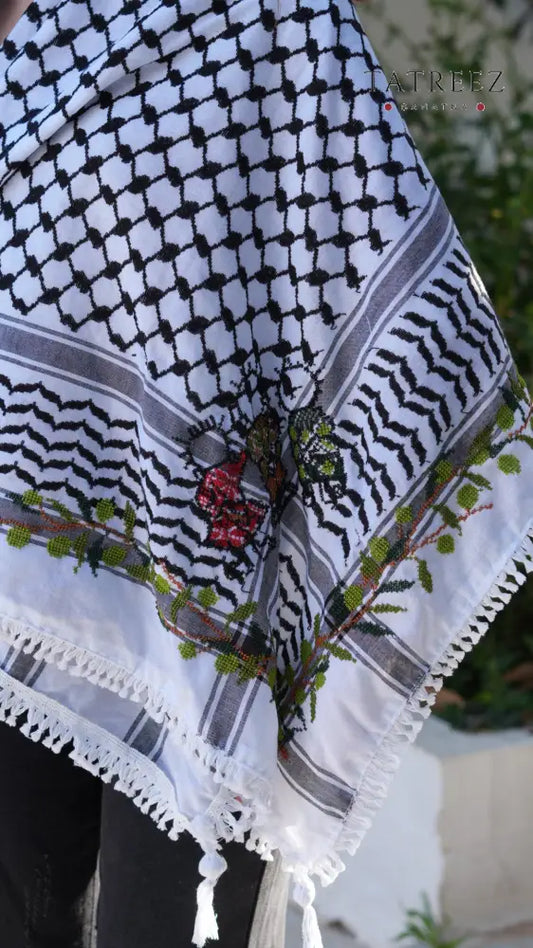 Kofea | Handcrafted Handhala Family & Olive Leaf Embroidery - Accessories