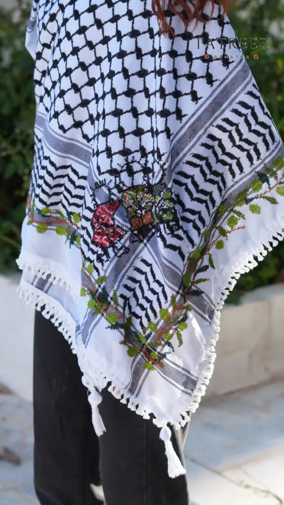 Kofea | Handcrafted Handhala Family & Olive Leaf Embroidery - Accessories