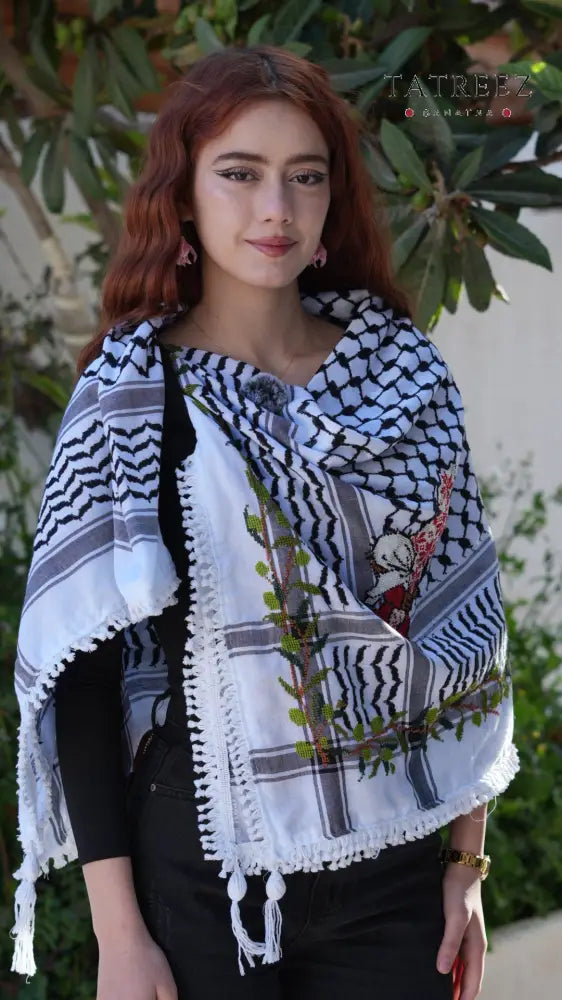 Kofea | Handcrafted Handhala Woman & Olive Leaf Embroidery - Accessories