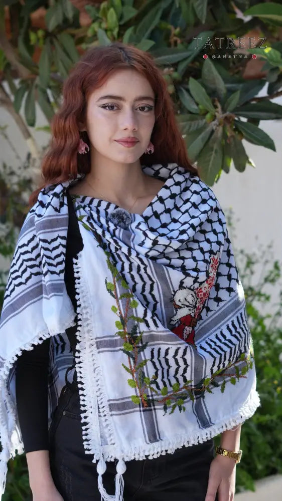 Kofea | Handcrafted Handhala Woman & Olive Leaf Embroidery - Accessories