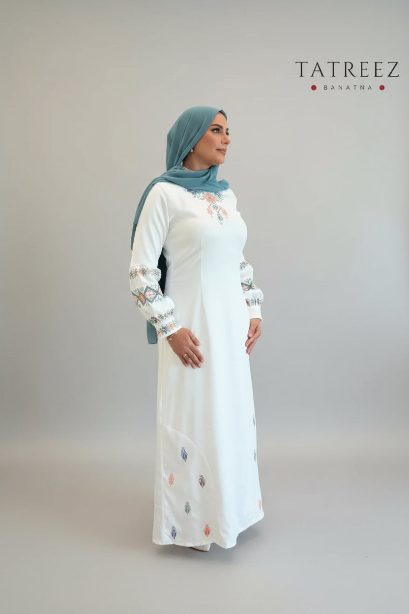 Handmade Exclusive Lulu Dress | Indian Taffeta Dress by Tatreez Banatna Clothing & Wearables